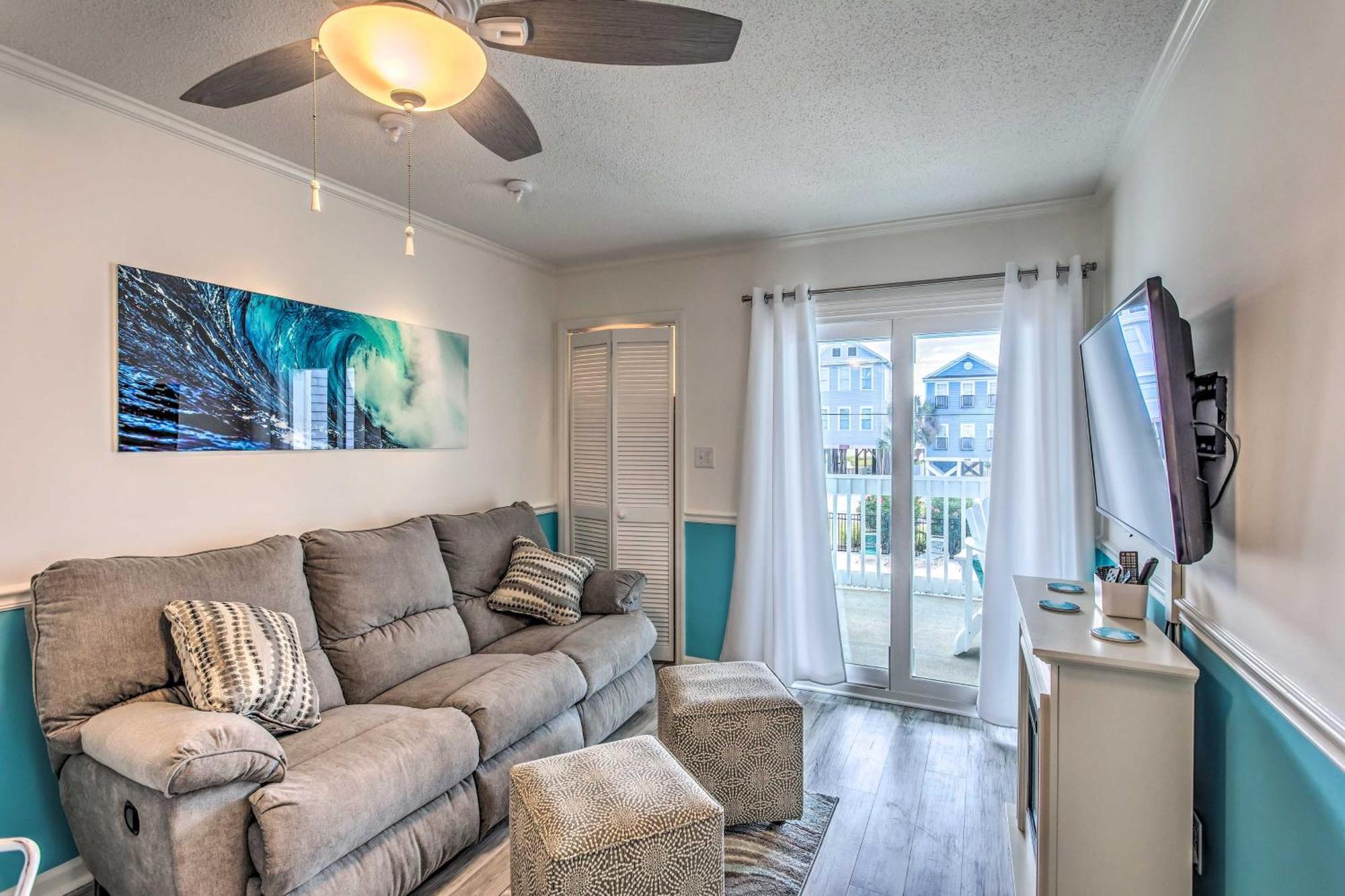Surfside Beach Escape With Pool - Walk To Ocean! Myrtle Beach Luaran gambar